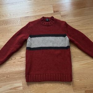 J. Crew | Deep Red Lambswool Sweater